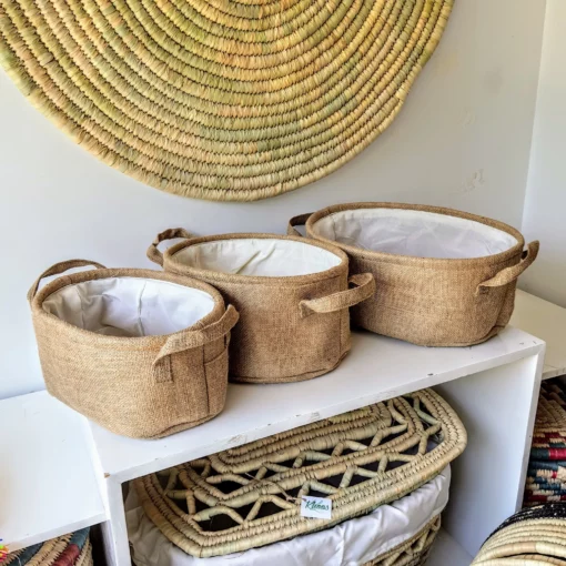 import b2b wholesale Natural Jute Baskets - Durable and Sustainable Storage Solutions